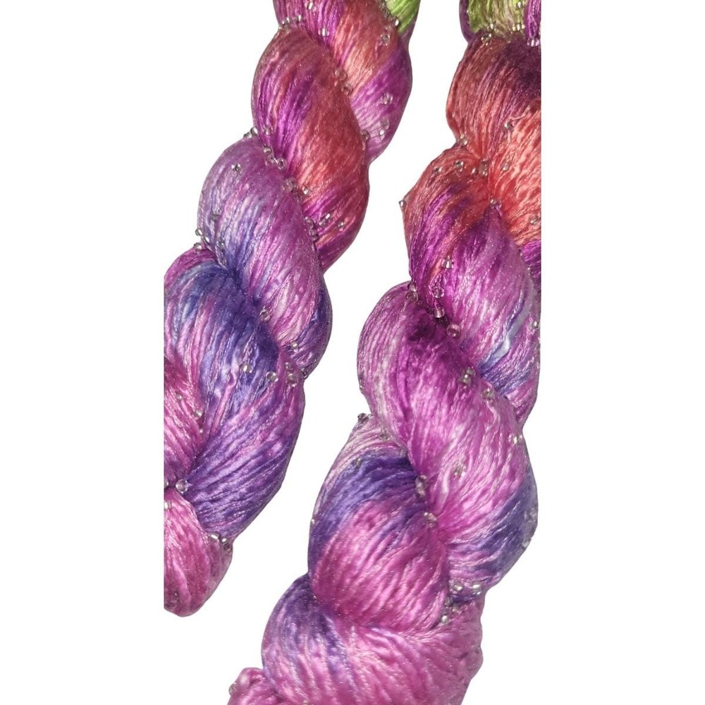NWT Artyarns Beaded Silk Handpainted Monet's Garden Yarn - Picture 2 of 7